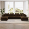 Novilla 141" Modular Sectional Sofa, Modern Cloud Sectional Couch by Novilla