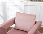 Roundhill Furniture Lenola Upholstered Accent Arm Chair - Image 11