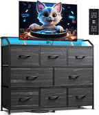 WLIVE Led Dresser for Bedroom, TV Stand for Bedroom by WLIVE
