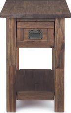 SIMPLIHOME Monroe Narrow Side Table – 14 inch Wide Solid Acacia Wood End Table - Image 5