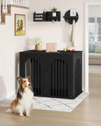 Hzuaneri 44.1" Wooden Dog Crate Furniture, Indoor Dog Kennel Dogs Cage - Image 3