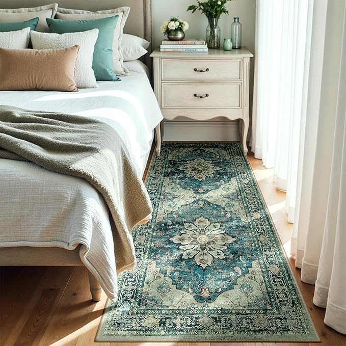 RELEANY Area Rugs 3'x8' Runner Rug Non Slip Washable - Image 2