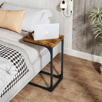 QEEIG C Table Side Table Set of 2 Living Room Sets C Shaped Couch Tray End - Image 4