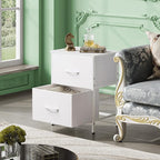 WLIVE White Night Stand, Small Dresser - Image 4