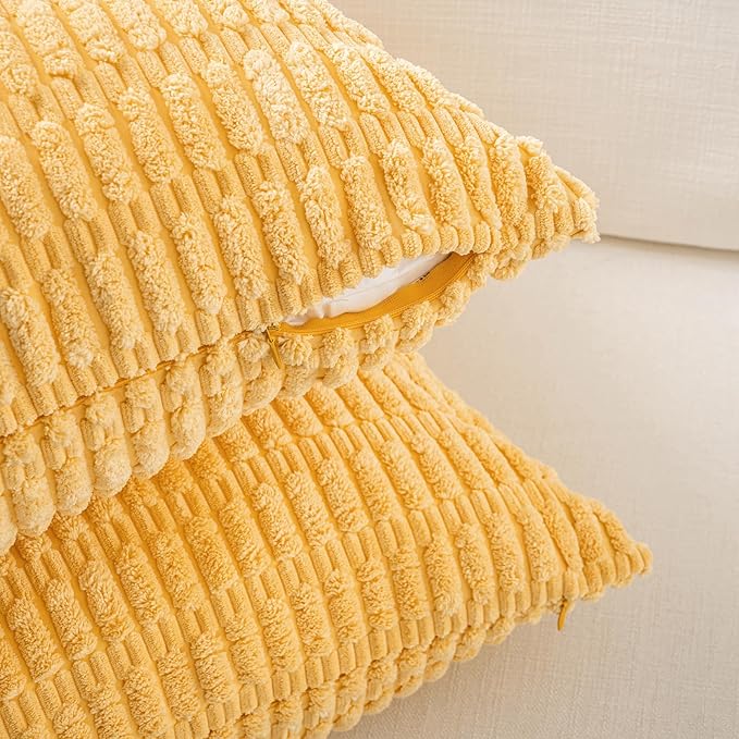 Fancy Homi 4 Packs Decorative Throw Pillow Covers - Image 3