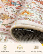 RELEANY Area Rugs 2'x6' Runner Rug Non Slip Washable - Image 4