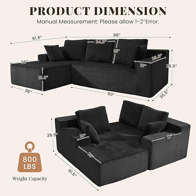 GRUSIGN Cloud Sectional Boneless Couches - Image 2