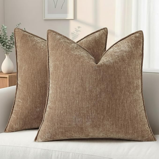 decorUhome Summer Couch Throw Pillow Covers 18x18 Set of 2, Decorative Soft by decorUhome