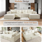 37" Cloud Sectional Couch Ottoman - Image 6