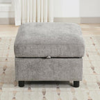 WUTUTUEE 25”Square Storage Ottoman Module by WUTUTUEE