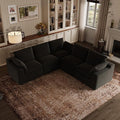 Novilla 104.3" Modular Cloud Couch, Modern Sectional Sofa by Novilla