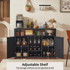 Lerliuo Rattan Wine Cabinet - Image 4