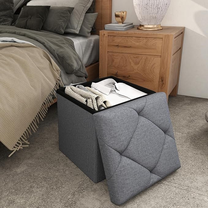 Storage Ottoman Footrest Stool Small Ottoman - Image 9