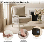 DUHOME Linen Fabric Spindle Accent Chair - Image 5