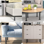 Wlrrcwdttc 8 Pcs Metal Adjustable Furniture Legs 3.15-4.72 inch, Adjustable - Image 6