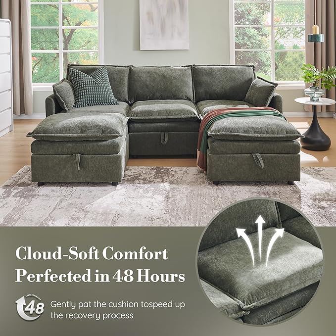 85.83" Modular Sectional Cloud Couches - Image 7