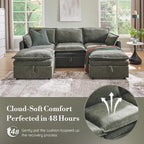 85.83" Modular Sectional Cloud Couches - Image 7