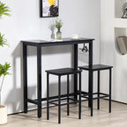 Finnhomy Bar Table Set, 39.3" Pub Table High Top Table, Rectangular Bar Height - Image 2