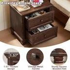 SAVOR LIFE Farmhouse Nightstand - Image 6