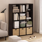 Furinno Cubicle Book Shelf, 12-Cube Bookshelf, Extra Thick Frame Reversible - Image 2