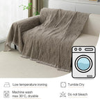 MYSKY HOME Couch Covers for 2 Cushion Couch Sectional Sofa, L Shape Sofa - Image 6
