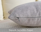 Stellhome Pack of 2 Burlap Throw Pillow Covers Farmhouse Linen Cushion Covers - Image 4
