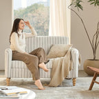 EcoHarbor Living 50.5" Mid-Century Modern Couch, Upholstered Sofa - Image 3