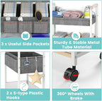 2In1 Baby Diaper Caddy & 3-Tier Rolling Diaper Cart, Diaper Caddy Organizer Cart - Image 6