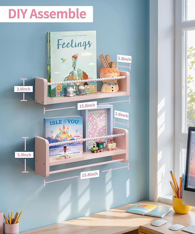 Maxpeuvon Nursery Book Shelves, Bedroom and Kitchen - Image 3