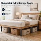 2Pcs Bed Frame Support Leg, Adjustable Height 14" to 23.6", Increase Under-Bed - Image 9