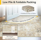 RELEANY Washable Area Rugs 2'x10' Non-Slip Modern Abstract Soft - Image 6