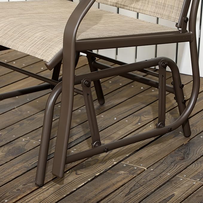Outsunny 3 Piece Outdoor Glider Chair - Image 9