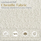 131" Oversized Sectional Sofa for Living Room, Modern Luxury Plush Chenille - Image 4