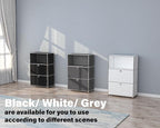 Metal Shelf with 2 Flap Doors, Large Capacity Cabinet, DIY Modern Home - Image 8
