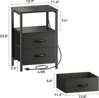 Huuger Nightstands Set of 2, End Tables - Image 3