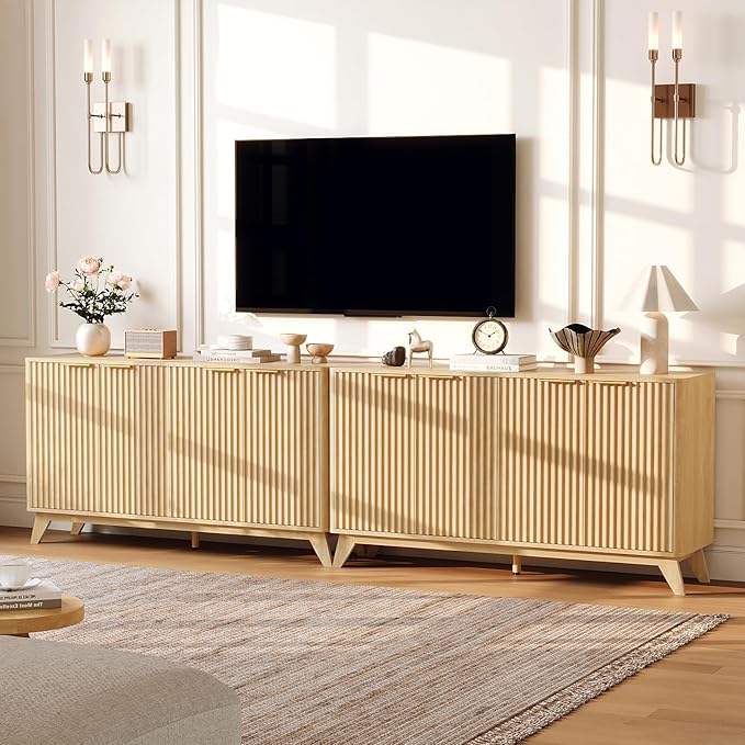 VINGLI Modern TV Stands for 65 inch tvs, Mid Century TV Stand by VINGLI