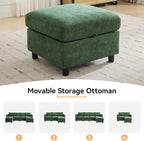 WUTUTUEE 58”Modular Sectional Loveseat Sofa - Image 7