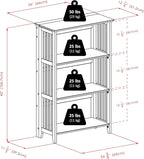 Winsome Mission Beech Wood 4-Tier Shelf - Image 3