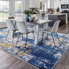 RELEANY Washable Area Rugs 9'x12' Non-Slip Modern Abstract Soft - Image 4