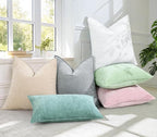 decorUhome Summer Couch Euro Sham Throw Pillow Covers 26x26 Set of 2, - Image 6
