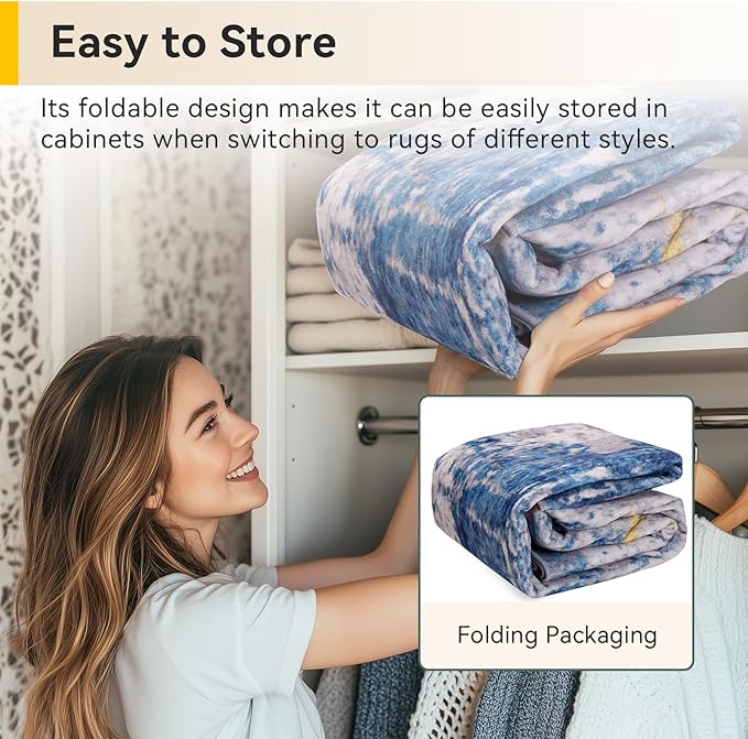 RELEANY Washable Area Rugs 3x8 Non-Slip Modern Abstract Soft - Image 7