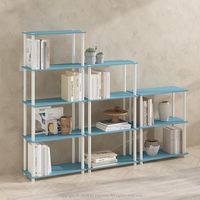 Furinno Turn-N-Tube Book Shelf, 3-Tier Bookshelf, Bookcase - Image 2