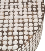 East at Main Round Coffee Table – White Boho Cocktail Table - Image 8