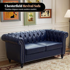LEVNARY Chesterfield Loveseat, 2 Seater Tufted Couch - Image 6