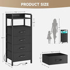 Lazzanto Night Stand Bedside Table Bedroom - Image 3
