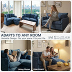 Loveseat Sofa, Comfy Chenille Small Couch - Image 7