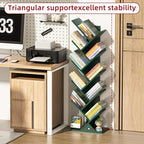 SHEEPAM 10 Tier Tree Book Shelf, Floor Standing Wood Bookshelf - Image 5
