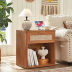 LEYAOYAO Rattan Nightstand - Image 2