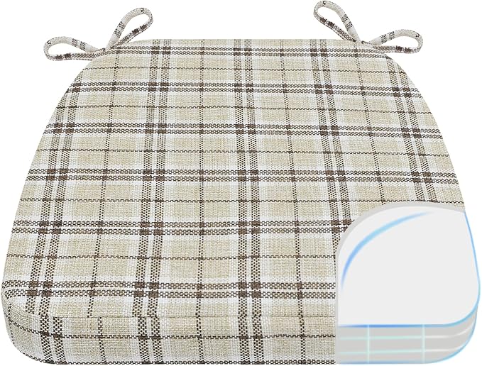 AAAAAcessories D-Shaped Chair Cushions, Machine-Washable Cover by AAAAAcessories
