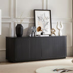 Fluted TV Stand for TVs Up to 75 Inch, Entertainment Center - Image 5